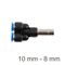 AIRCRAFT Red. Insert Y-joint Pu 10mm - 8mm